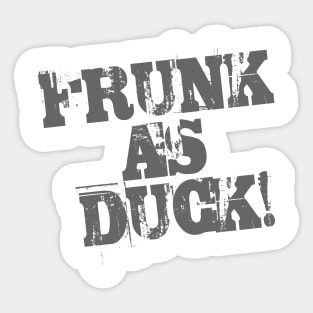 Frunk as Duck Sticker